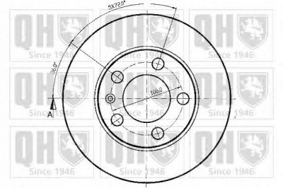 QUINTON HAZELL bdc4753 -  Тормозной диск